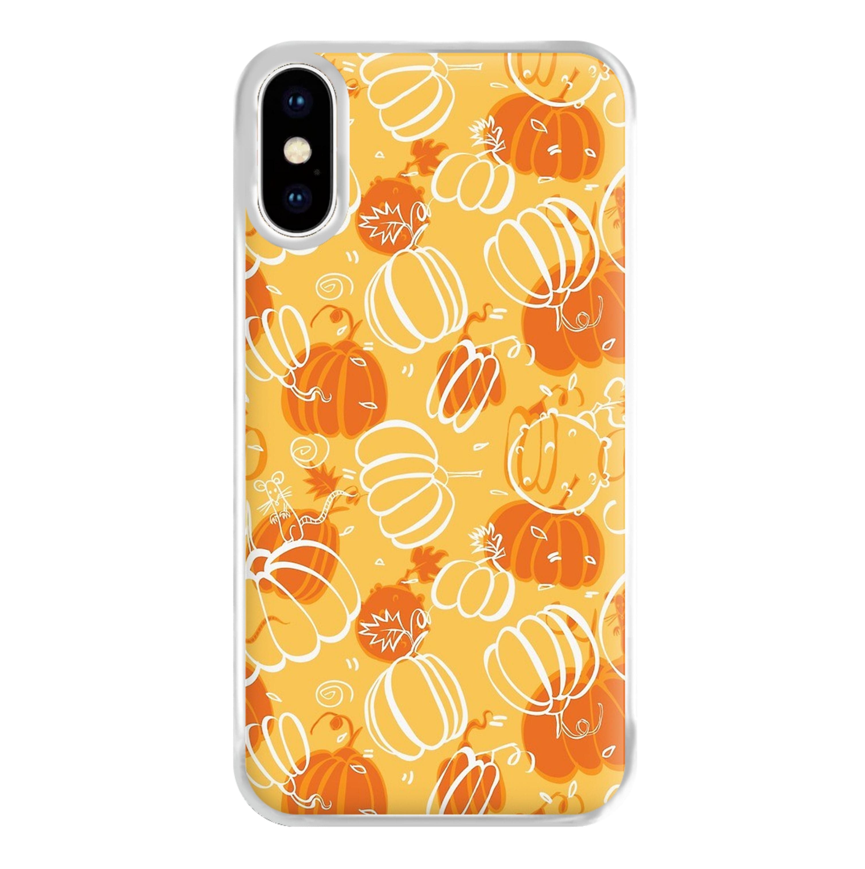 Drawn Pumpkin Pattern Phone Case