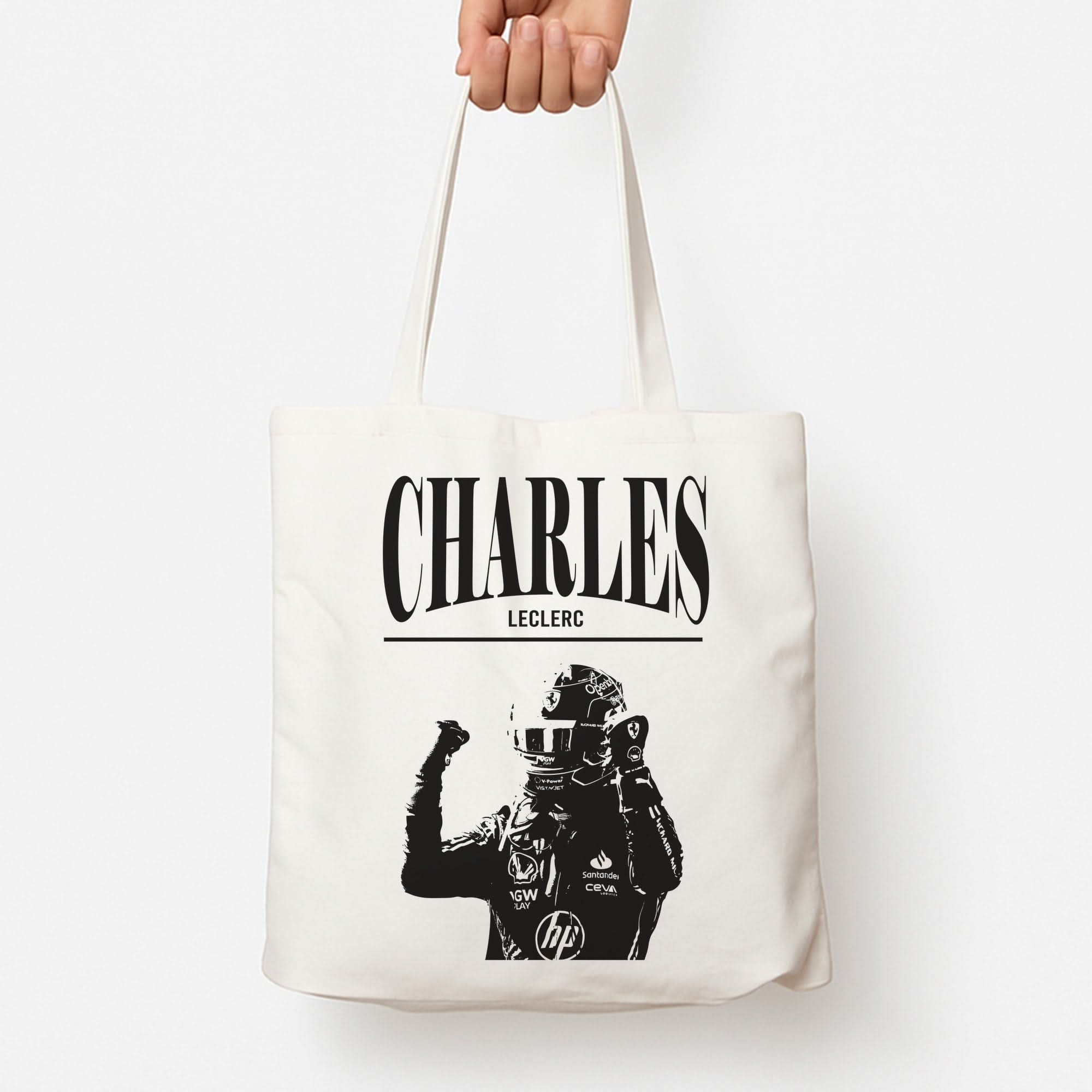 Charles Red And Gold Tote Bag