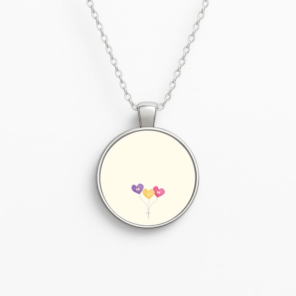 Mum Watercolour Balloons Necklace