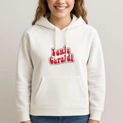 Red Name Womans Hooded Sweatshirt