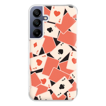 Playing Cards Collage Pattern Galaxy A16 Case