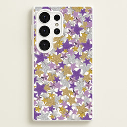 Mauve Stars Collage  Galaxy S25 Ultra Case