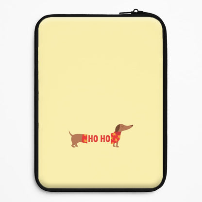 Christmas Jumper Ho Ho Dachshund Universal Laptop Sleeve