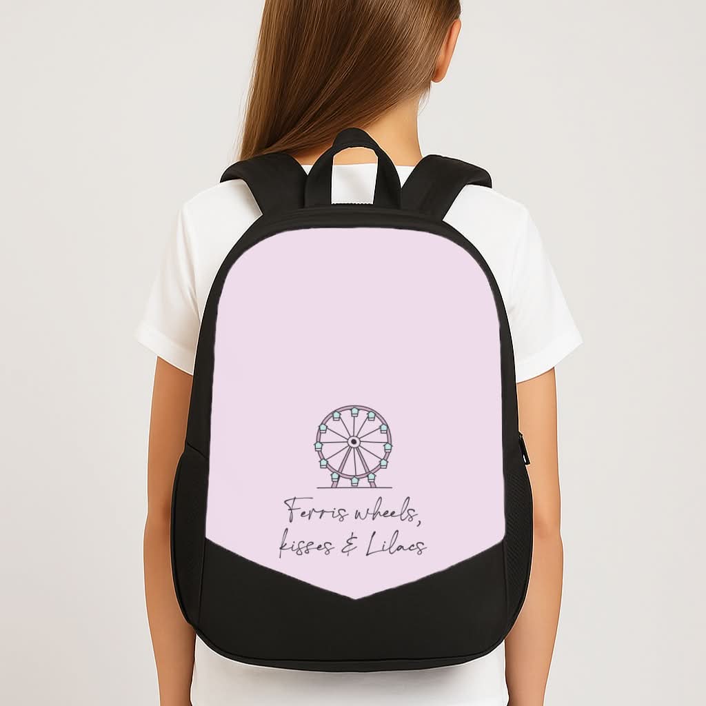 Ferris Wheels, Kisses & Lilacs School Bag