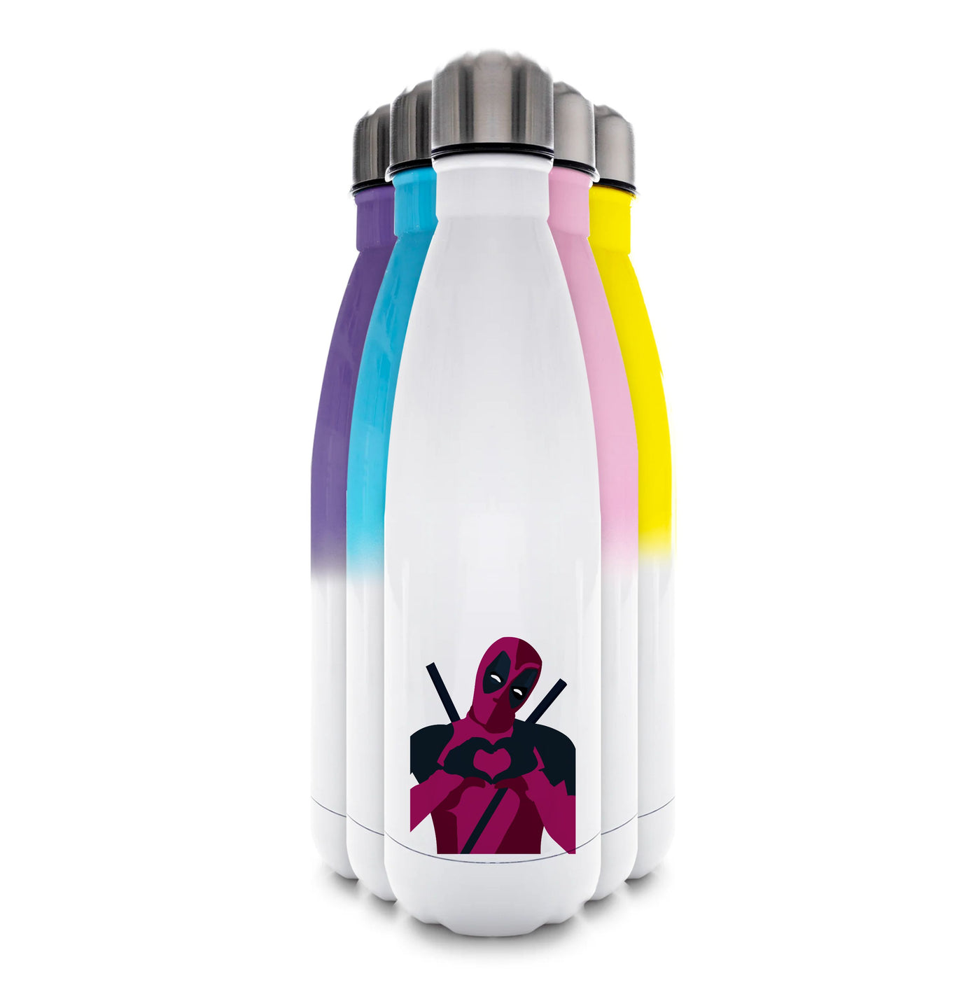 Deadpool heart - Marvel Water Bottle