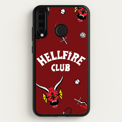 Hellfire Club Icons Collage Red Huawei P30 Lite Case