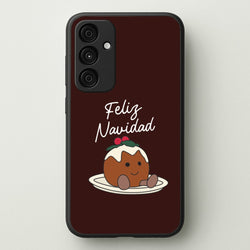 Christmas Pudding Plush Galaxy A55 Case