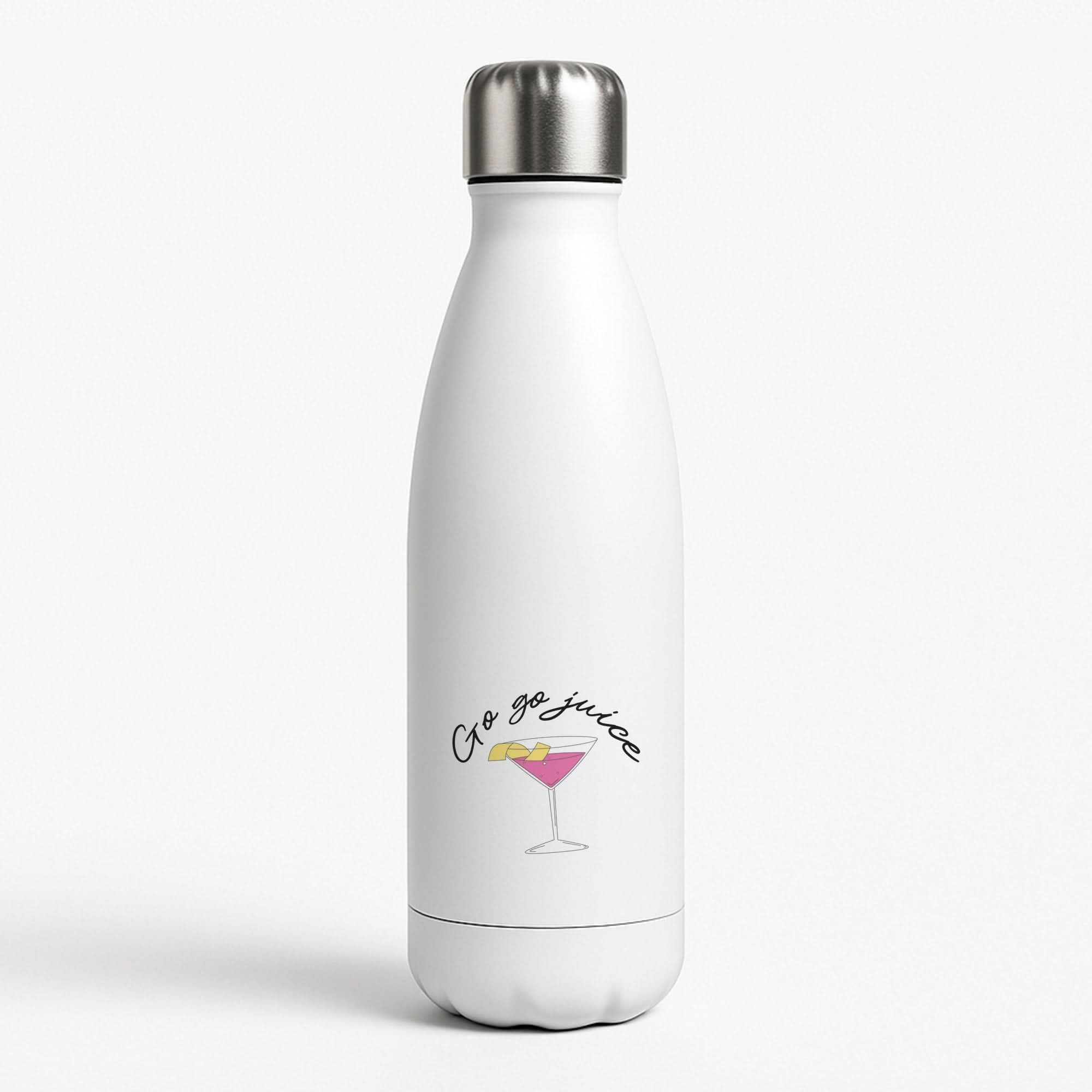 Go-Go Juice White Water Bottle