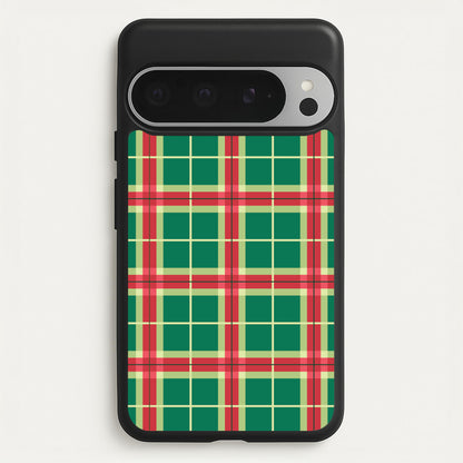 Red And Green Tartan II Christmas Pattern Google Pixel 9 Pro XL Case
