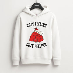 Cozy Feeling Cartoon Beagle Puffer Jacket Kids Hoodie