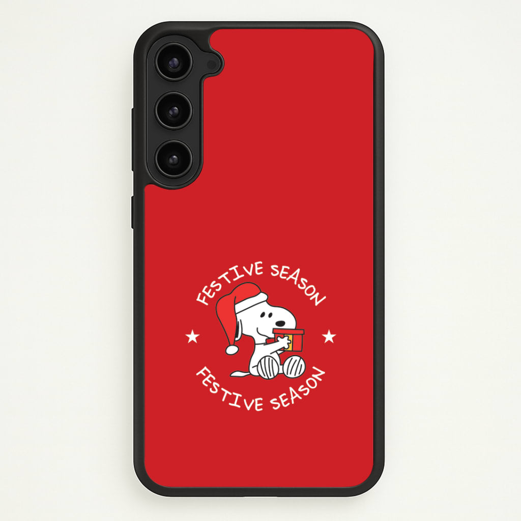 Cartoon Beagle Festive Season Galaxy S23 Case