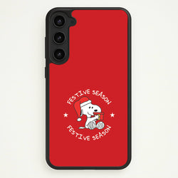 Cartoon Beagle Festive Season Galaxy S23 Case