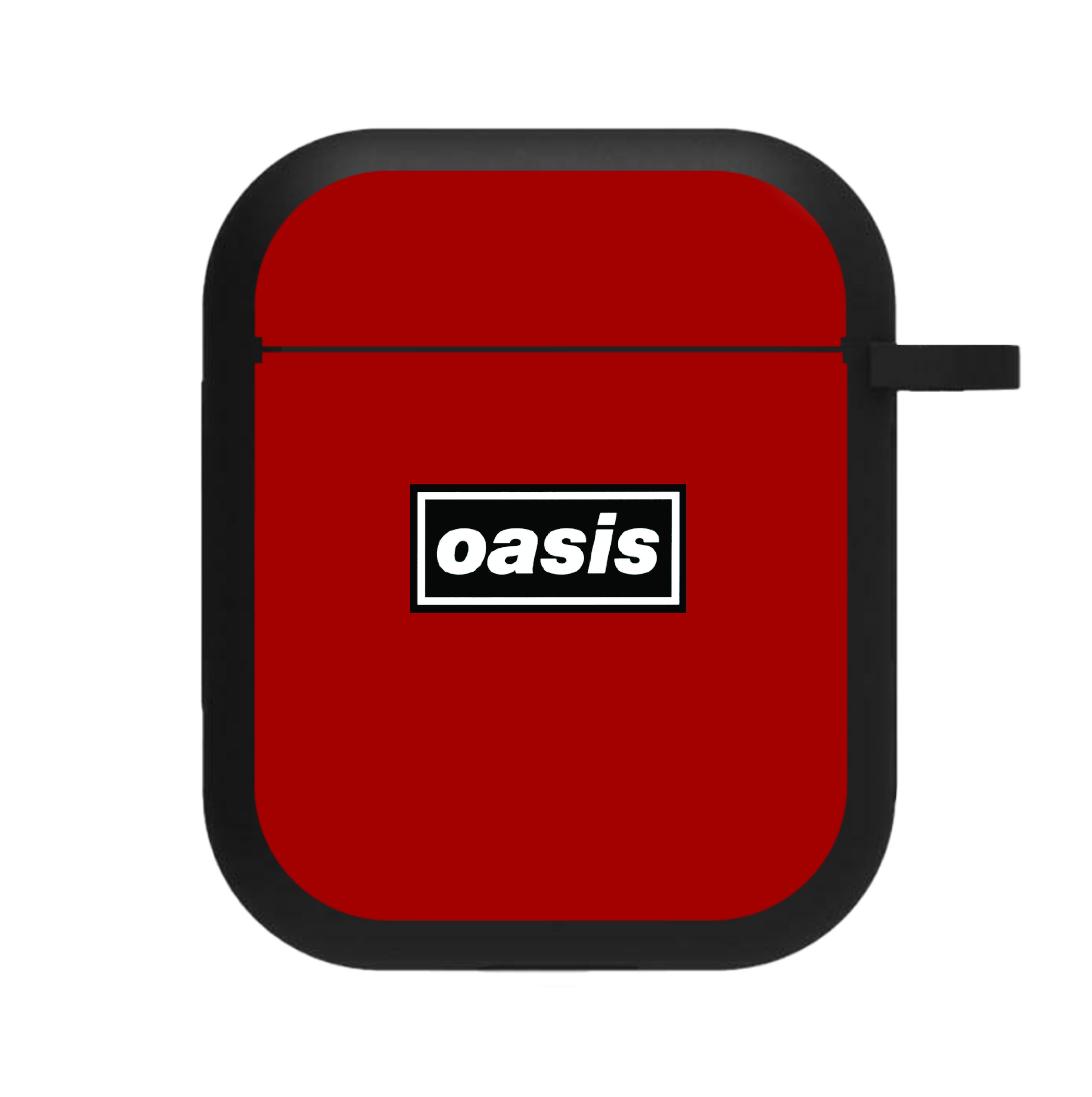 Band Name Red AirPods Case