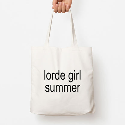 Lorde Girl Summer Tote Bag