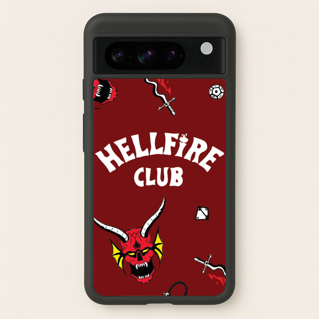 Hellfire Club Icons Collage Red Google Pixel 8 Pro Case