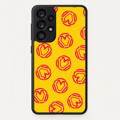 Metal Heart Pattern Galaxy A33 Case