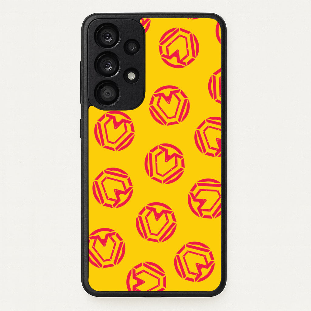 Metal Heart Pattern Galaxy A53 Case