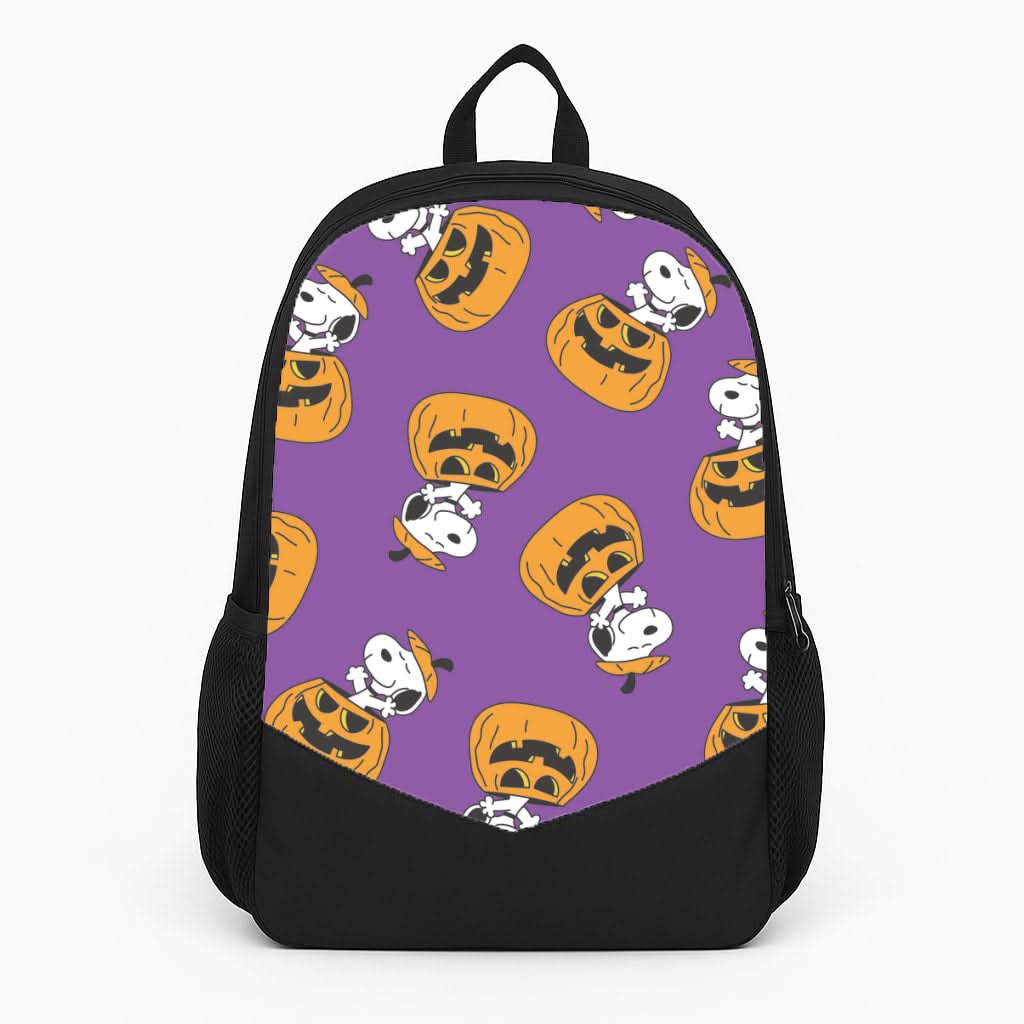 Cartoon Beagle Pumpkin Pattern Backpack