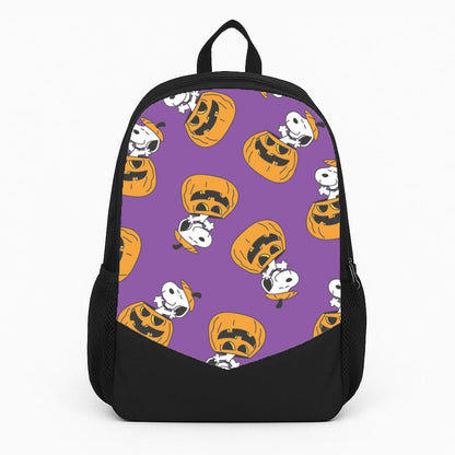 Cartoon Beagle Pumpkin Pattern Backpack