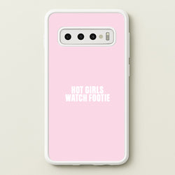 Hot Girls Watch Footie Galaxy S10 Plus Case