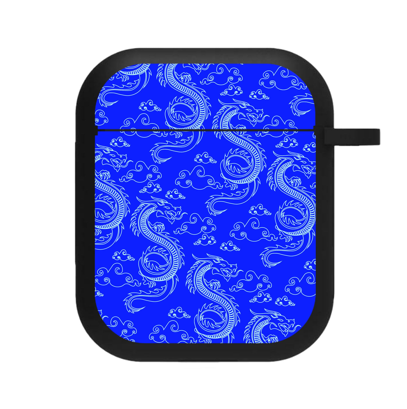 Blue Dragon Pattern AirPods Case