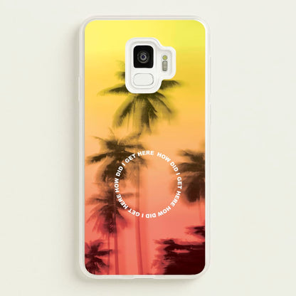Palm Trees Circle Galaxy S9 Case