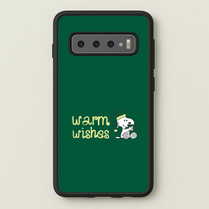 Cartoon Beagle Warm Wishes Galaxy S10 Plus Case