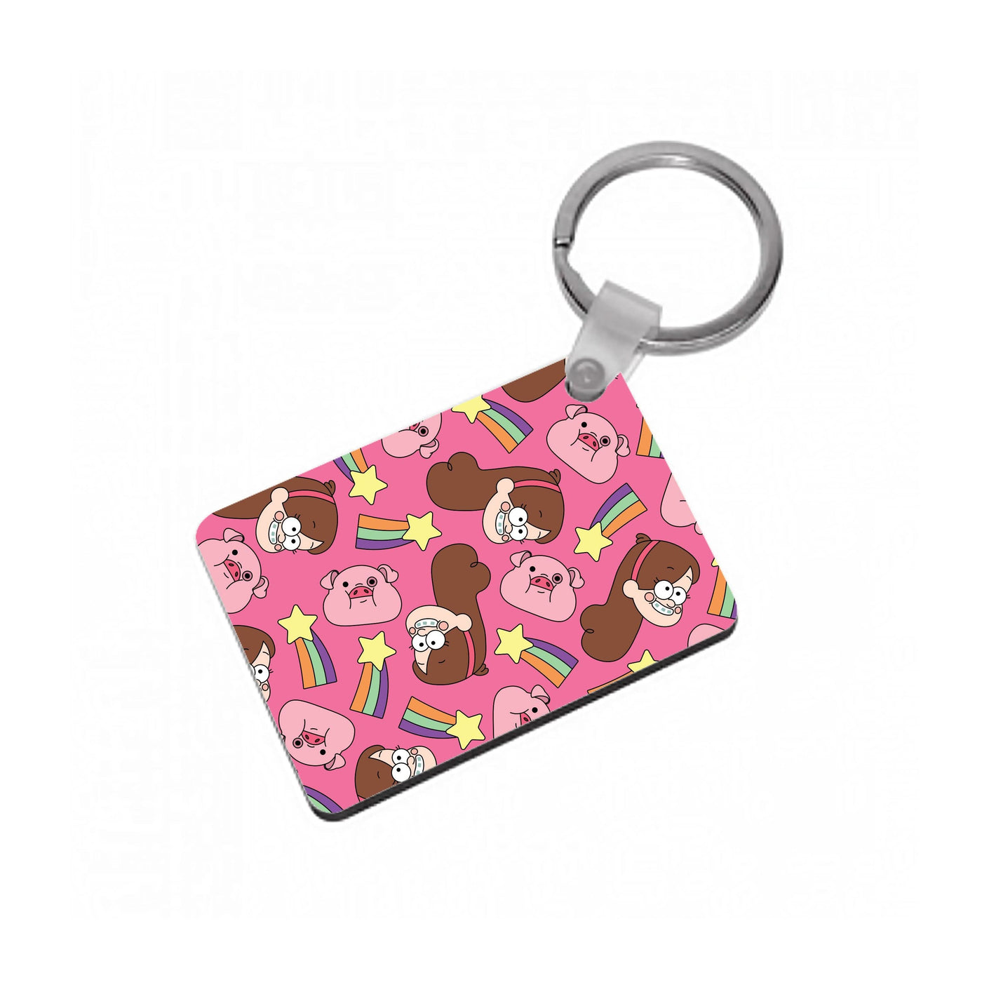 Mabel And Stars Pattern Keyring