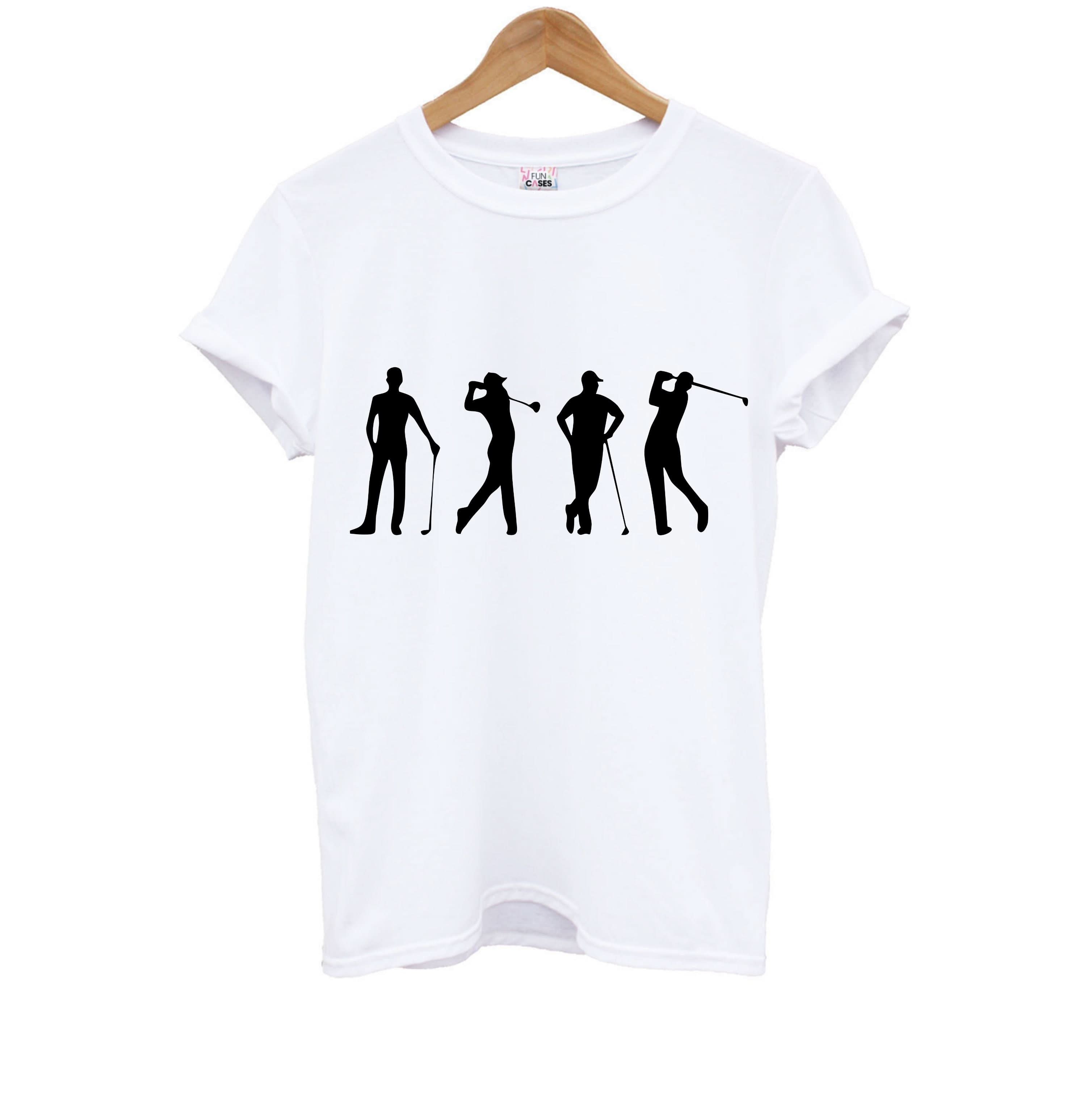 Golf Silhouettes Kids T-Shirt