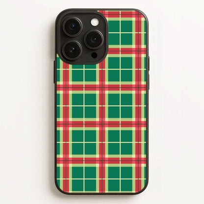 Red And Green Tartan II Christmas Pattern Phone Case for Apple iPhone, Samsung Galaxy, Huawei and Google Pixel