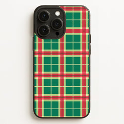 Red And Green Tartan II Christmas Pattern iPhone 16 Pro Case