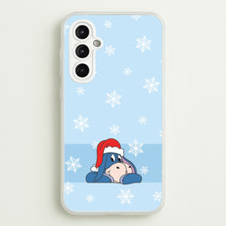 Cartoon Donkey Snowflakes Galaxy A14 Case