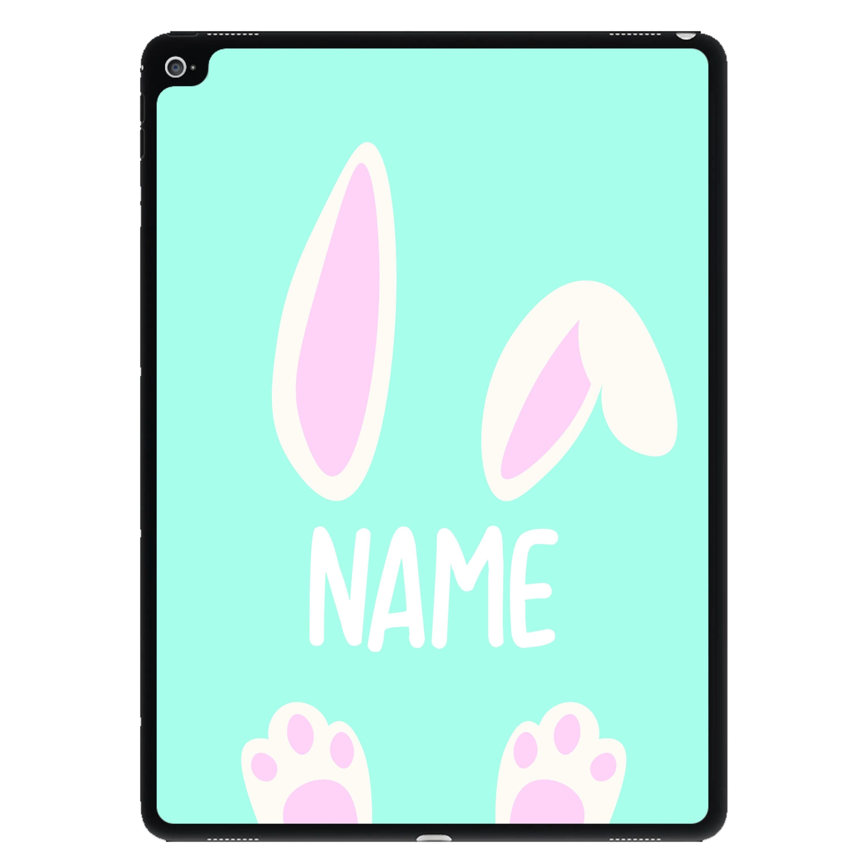 White Bunny Personalised iPad Case