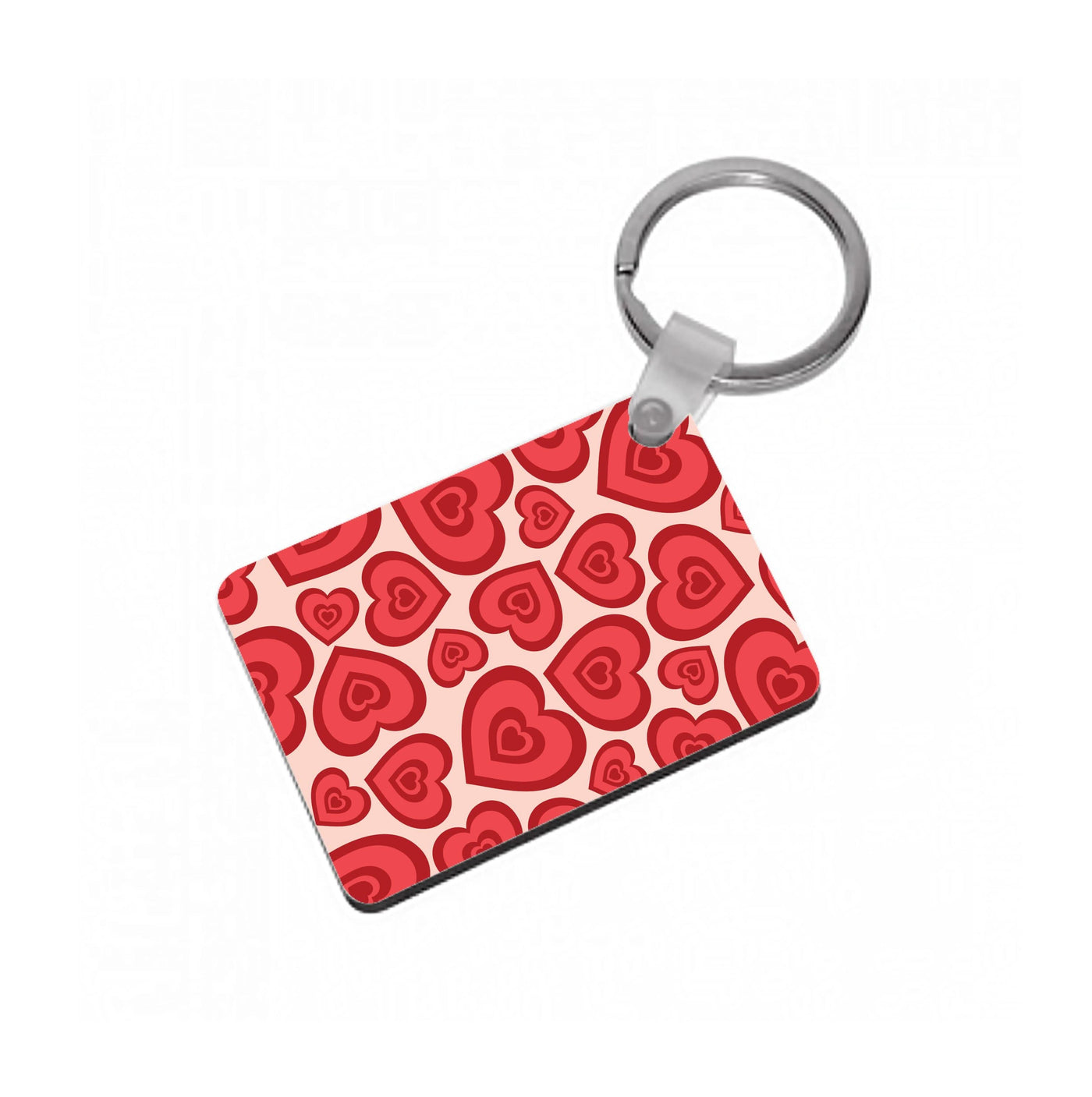 Valentine's Heart Pattern Keyring