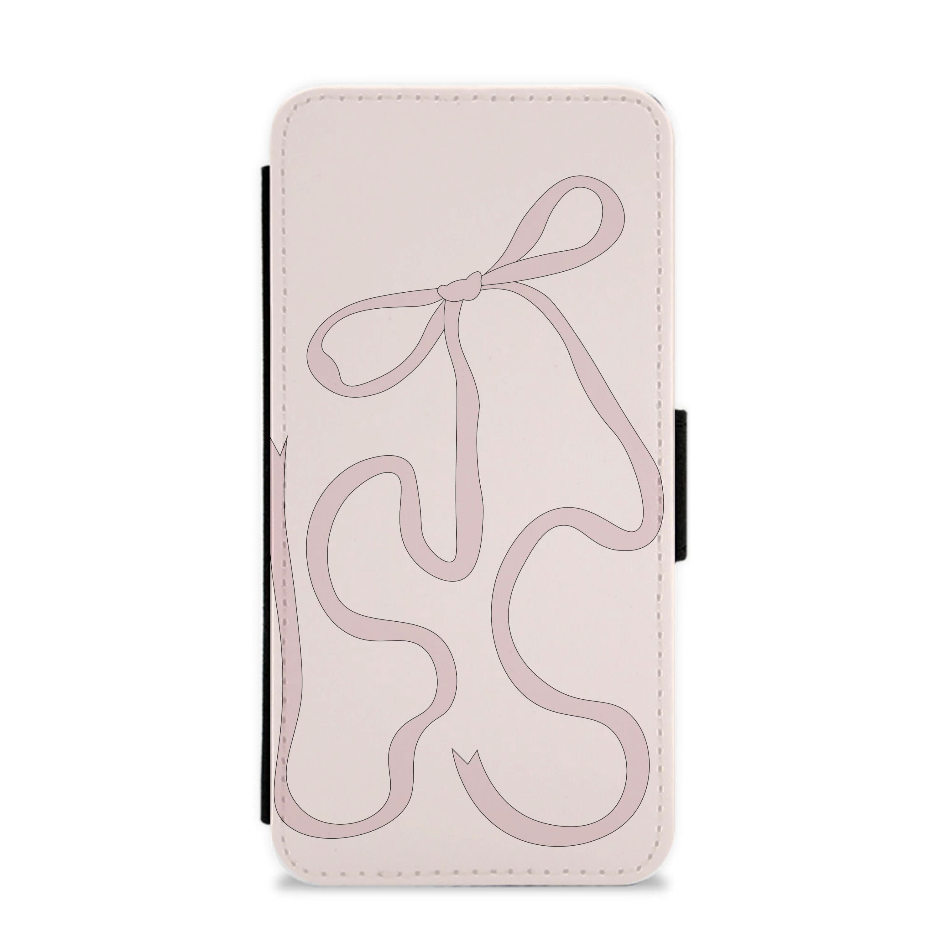 Pink Ribbon Flip / Wallet Phone Case