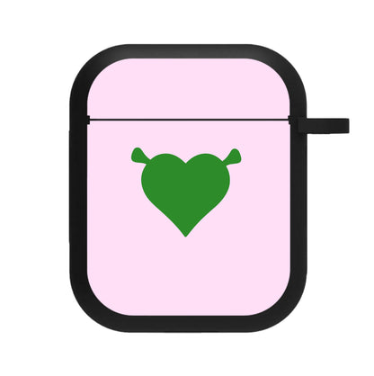 Green Ogre Heart AirPods Case