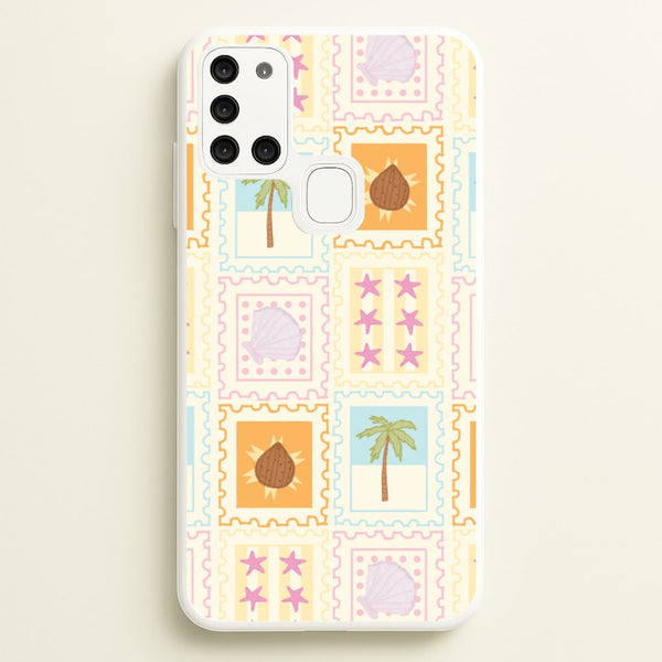 Tropical Stamps Galaxy A21s Case