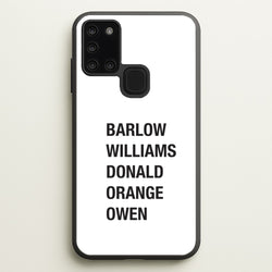Take Band Members Names Galaxy A21s Case