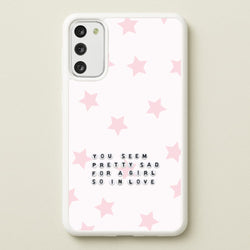 Pretty Sad Letter Beads Galaxy S20 Case