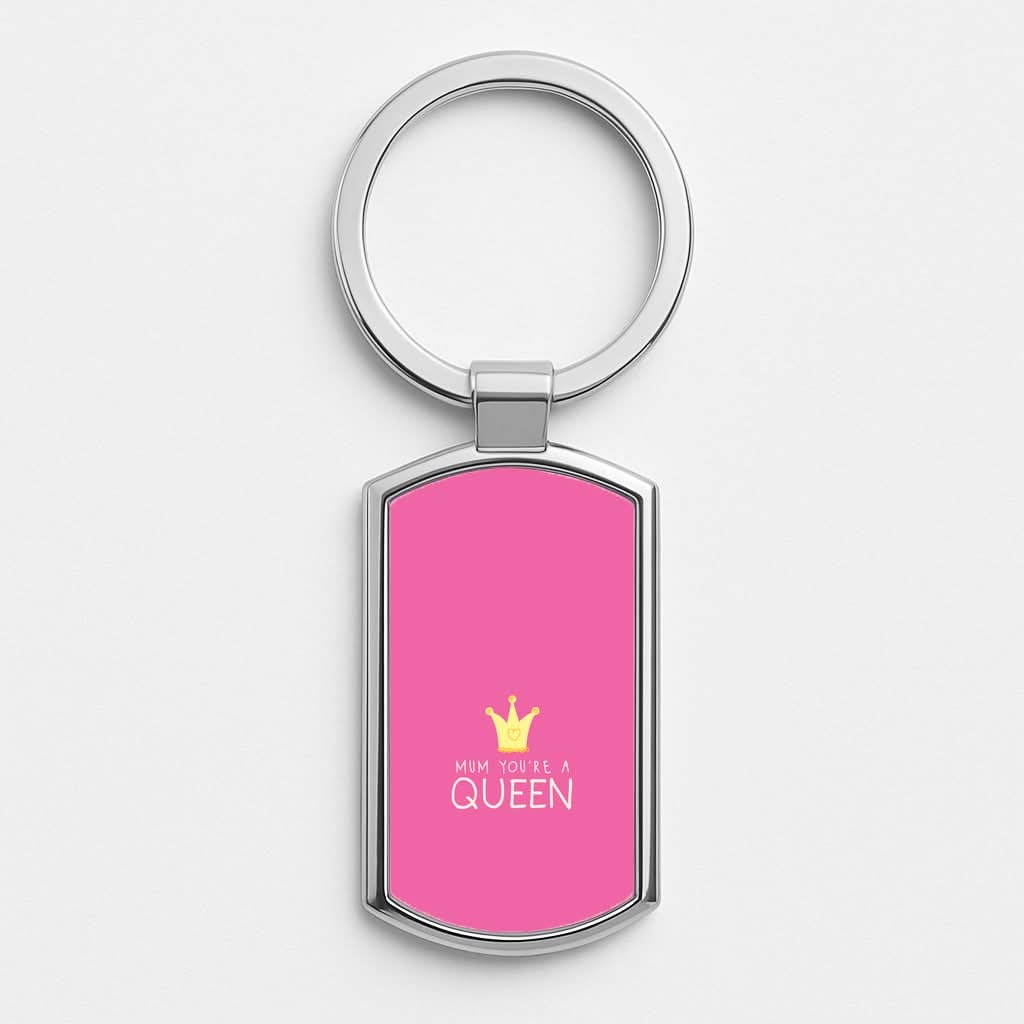 Mum You're A Queen Luxury Keyring