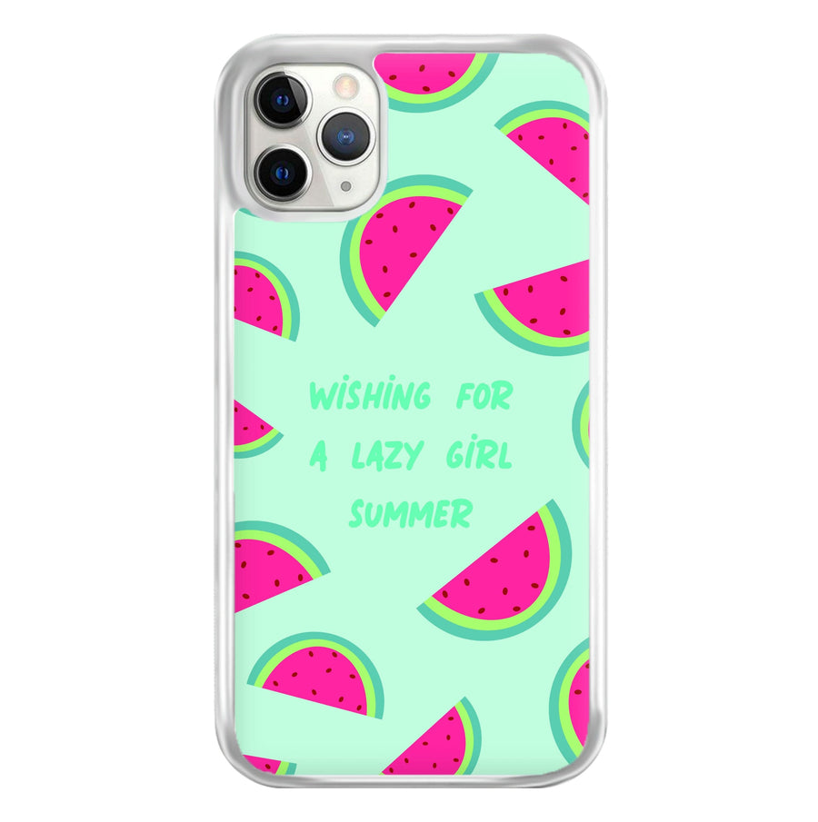 Wishing For A Lazy Girl Summer - Summer Phone Case
