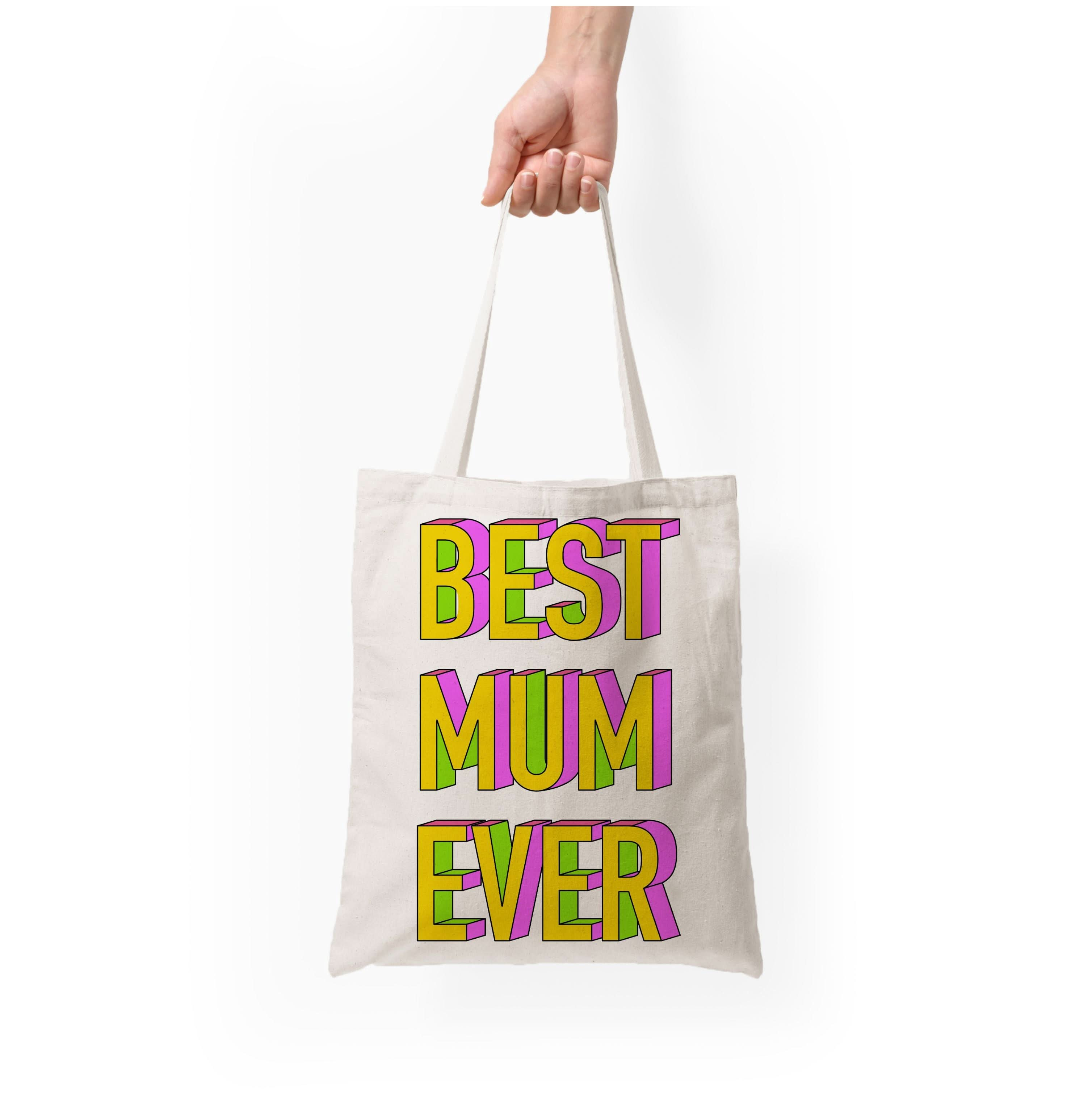 Geometric Best Mum Ever Tote Bag