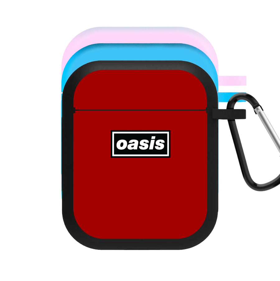 Band Name Red - Oasis AirPods Case