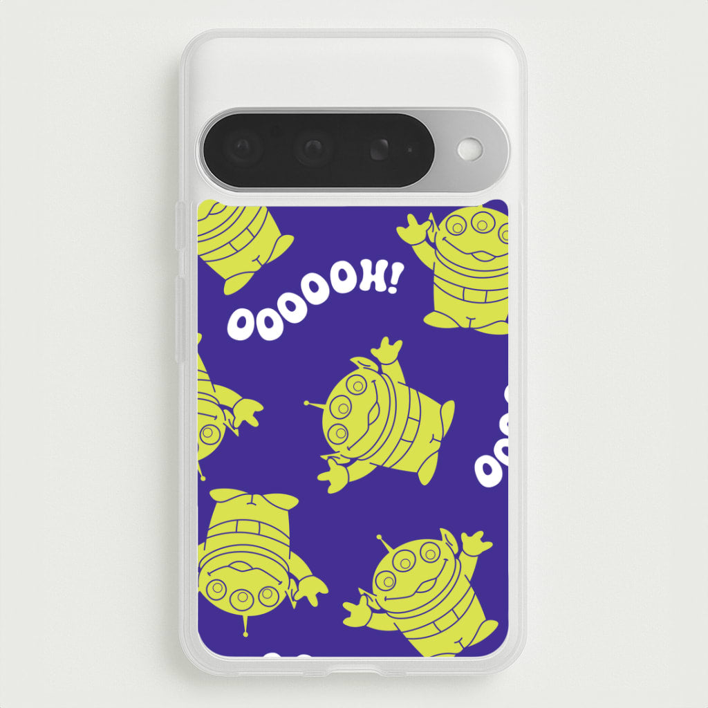 Toy Aliens Silhouette Pattern Google Pixel 10 Pro XL Case