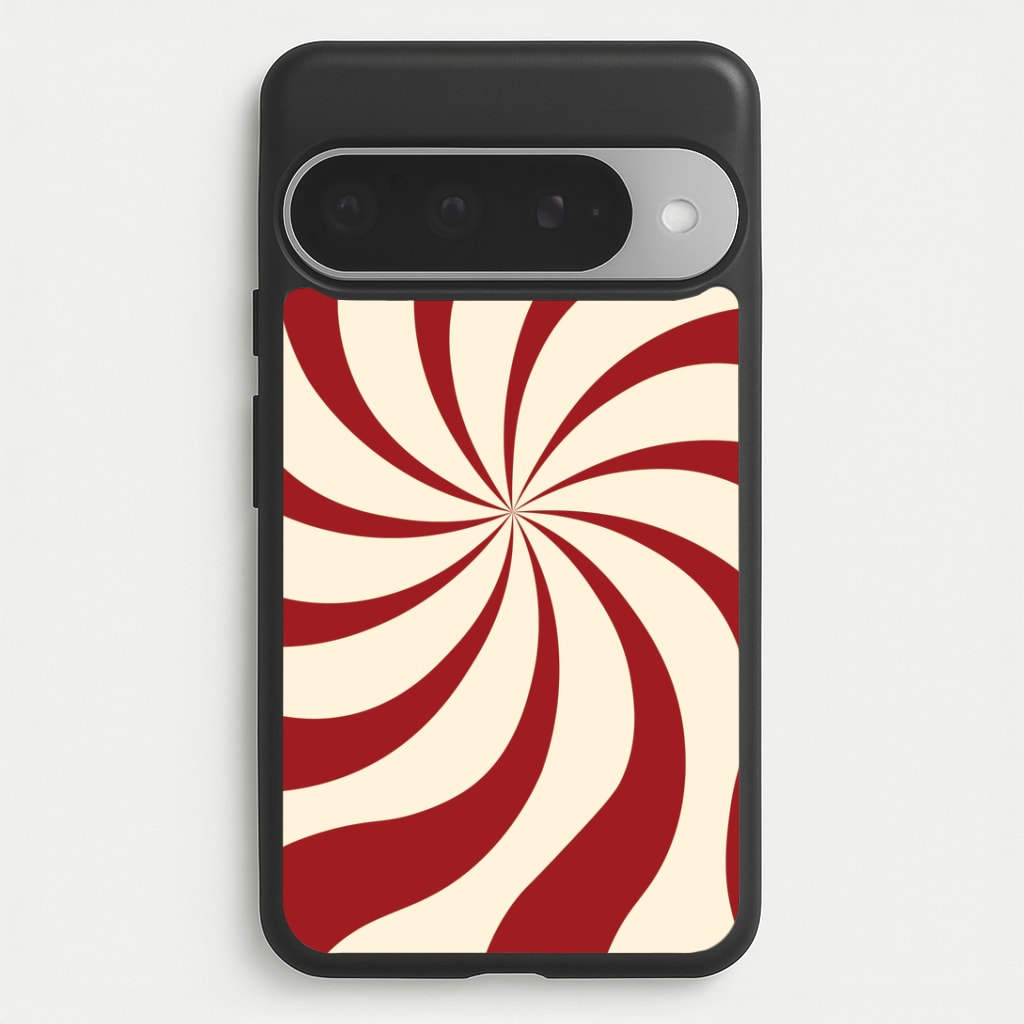 Peppermint Swirl Pattern Google Pixel 10 Pro XL Case