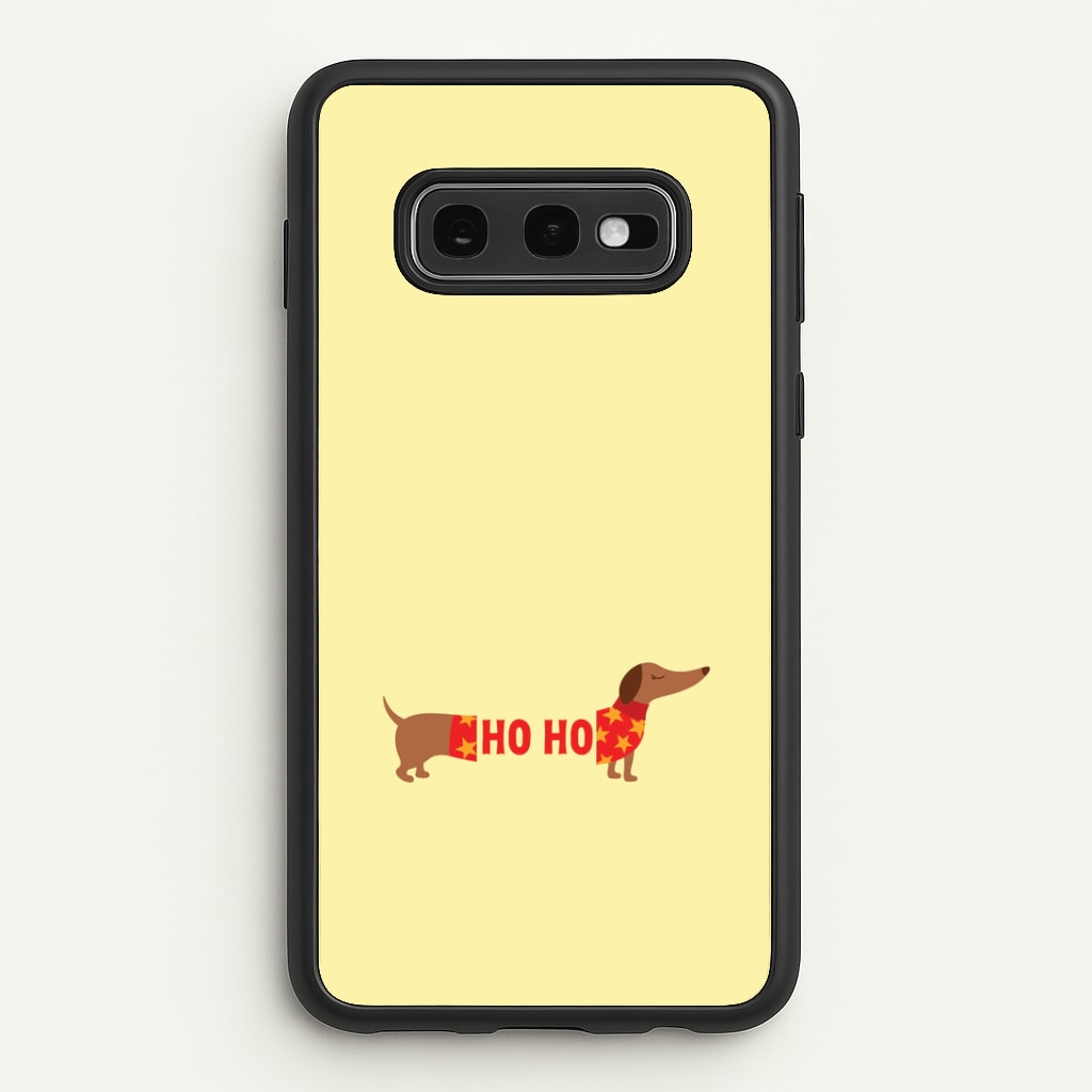 Christmas Jumper Ho Ho Dachshund Galaxy S10e Case
