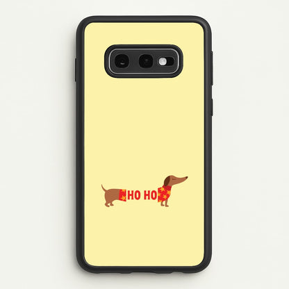 Christmas Jumper Ho Ho Dachshund Galaxy S10e Case