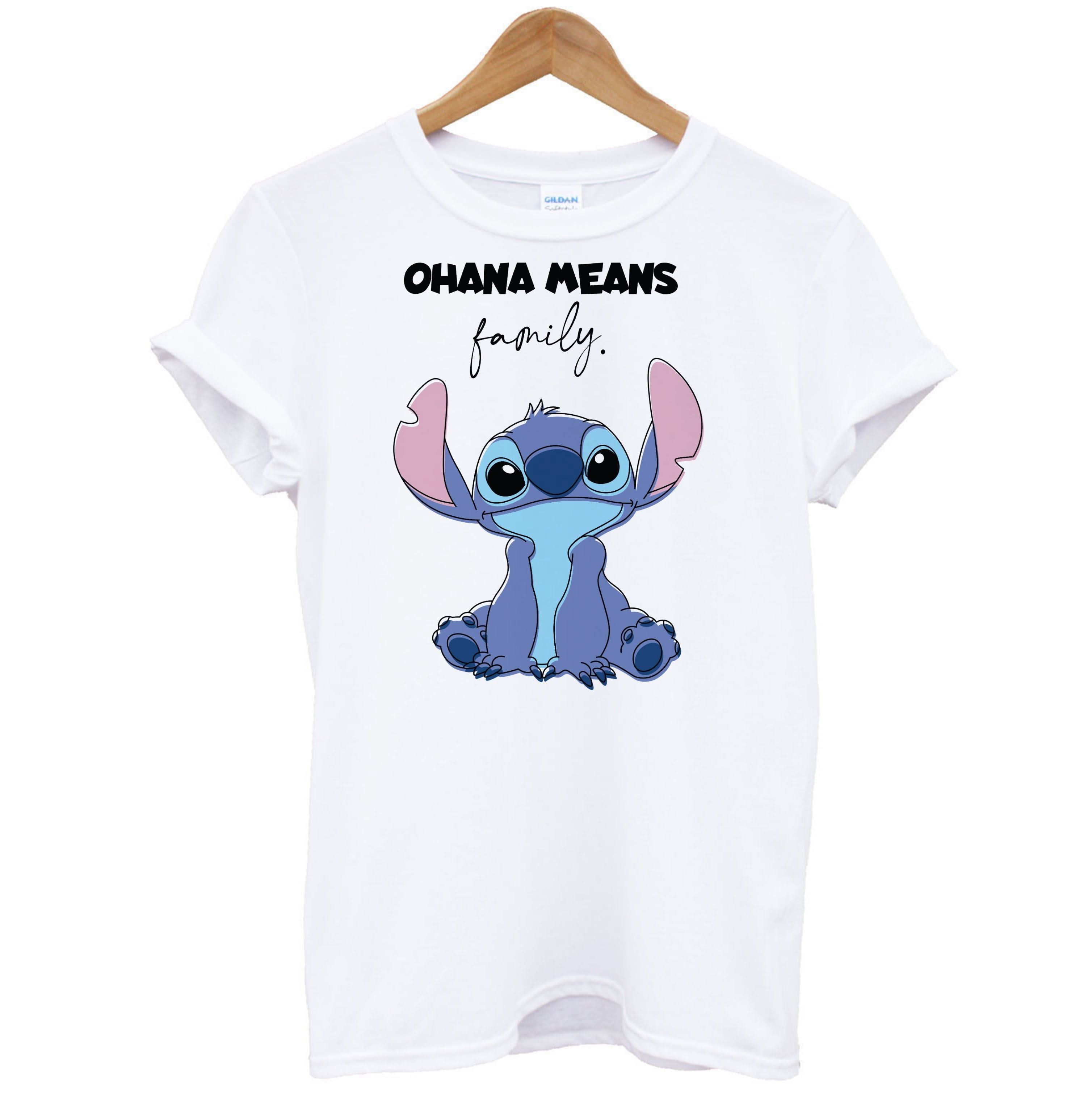 Ohana Means Family Pink T-Shirt