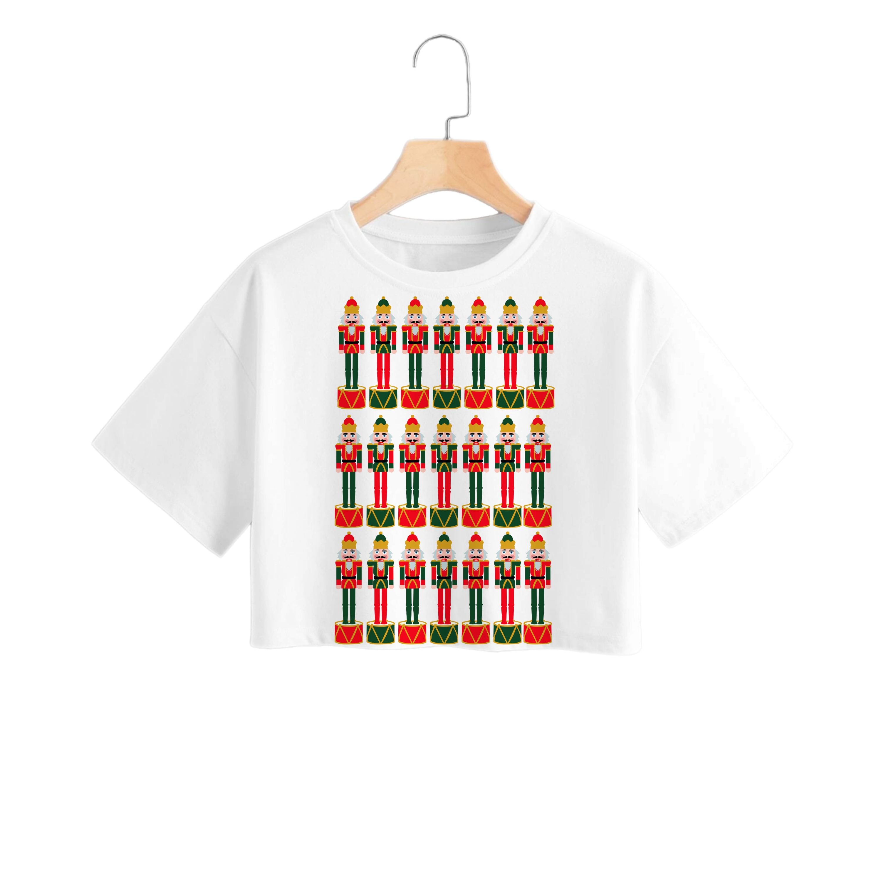 Nutcracker - Christmas Patterns Crop Top