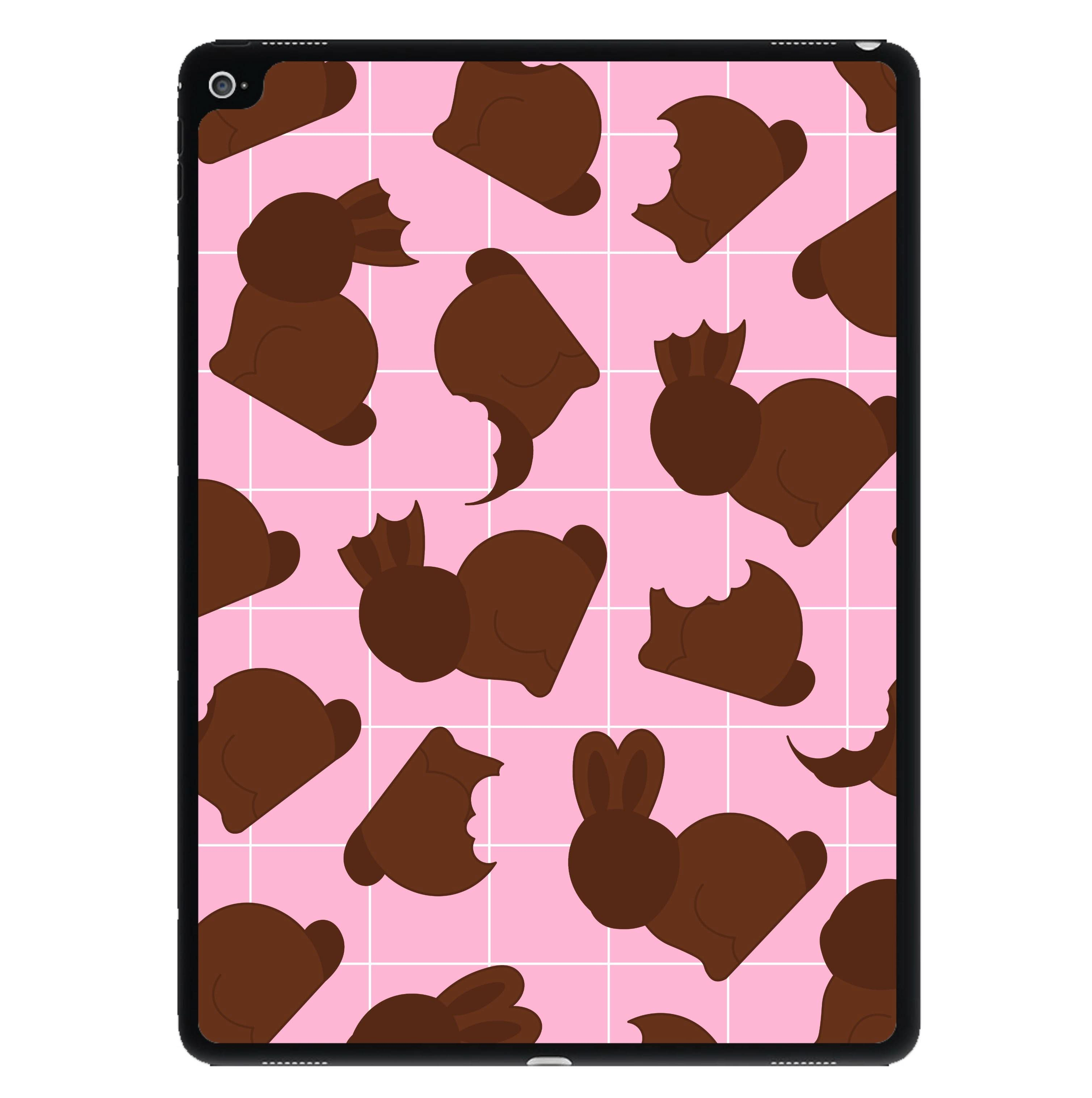 Chocolate Easter Bunny Pattern iPad Case